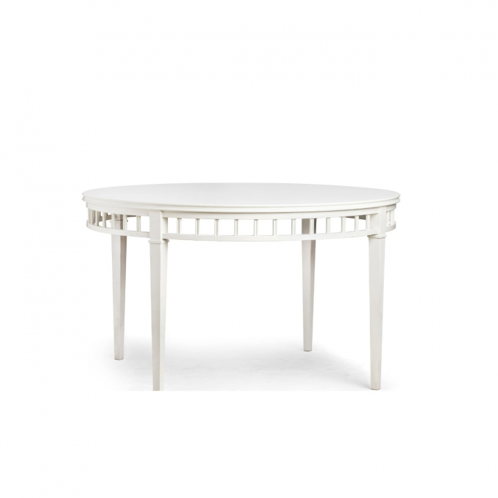 DINING TABLE ELIN WHITE ROUND CARLSHAGA in the group TURN-OF-THE-CENTURY FURNITURE / DINING TABLE at Carlshaga Design AB (10-100-eu)