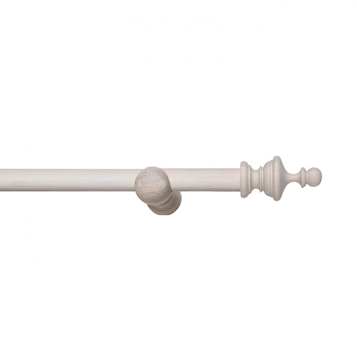 CURTAIN ROD ELLA DECOR WAX SNOW in the group CURTAIN RODS IN TURN-OF-THE_CENTURY STYLE at Nolgården design AB (50-602-2-eu)
