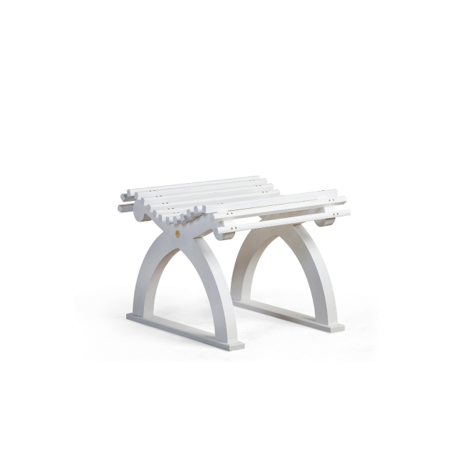 GARDEN STOOL WHITE CARLSHAGA