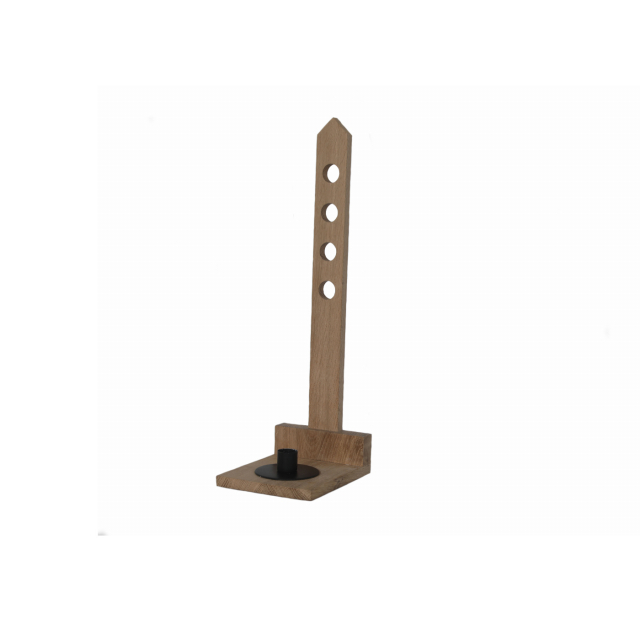 CANDLE HOLDER SHAKER OAK CARLSHAGA