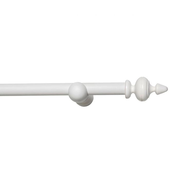 CURTAIN ROD ELNA DECOR WAX SNOW