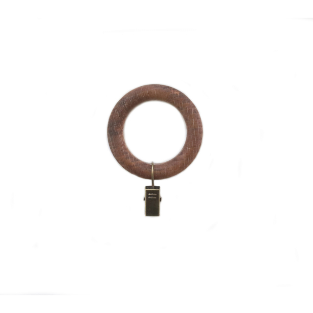 CURTAIN RINGS EDIT STAINED BROWN SET 10 PCS CARLSHAGA