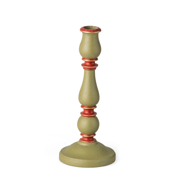 CANDLE HOLDER LOVISA TURN OF THE CENTURY GREEN CARLSHAGA