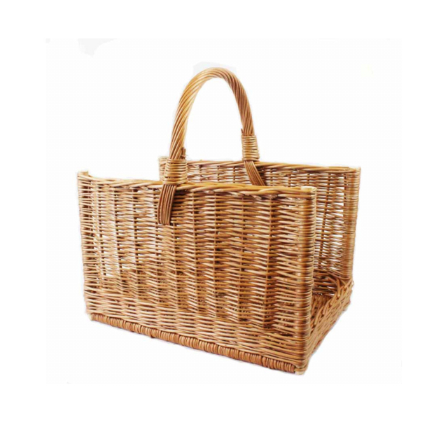 FIREWOOD BASKET LARGE IN WILLOW