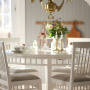 DINING TABLE ELIN WHITE ROUND CARLSHAGA DINING TABLE ELIN WHITE ROUND CARLSHAGA