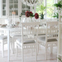 DINING SET ELIN WHITE 6 CHAIRS CARLSHAGA DINING SET ELIN WHITE 6 CHAIRS CARLSHAGA