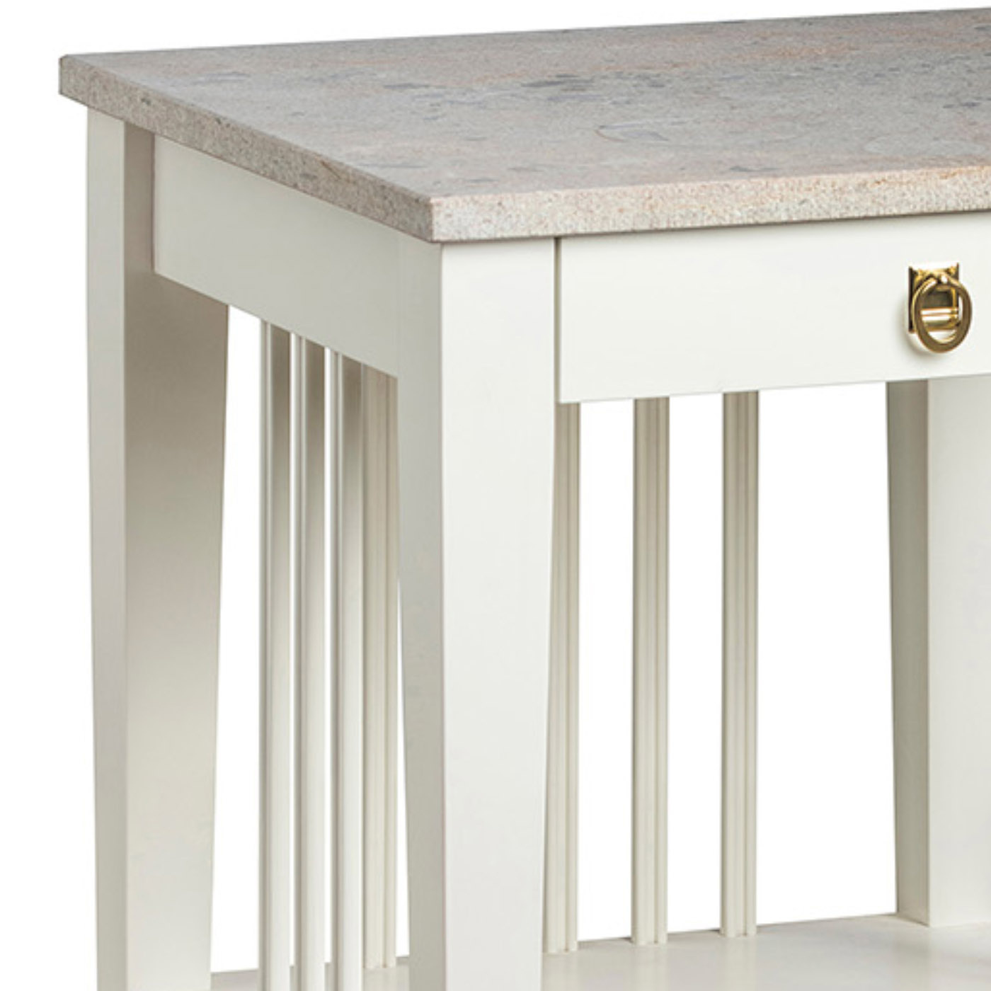 BEDSIDE TABLE ALMA LIMESTONE CARLSHAGA