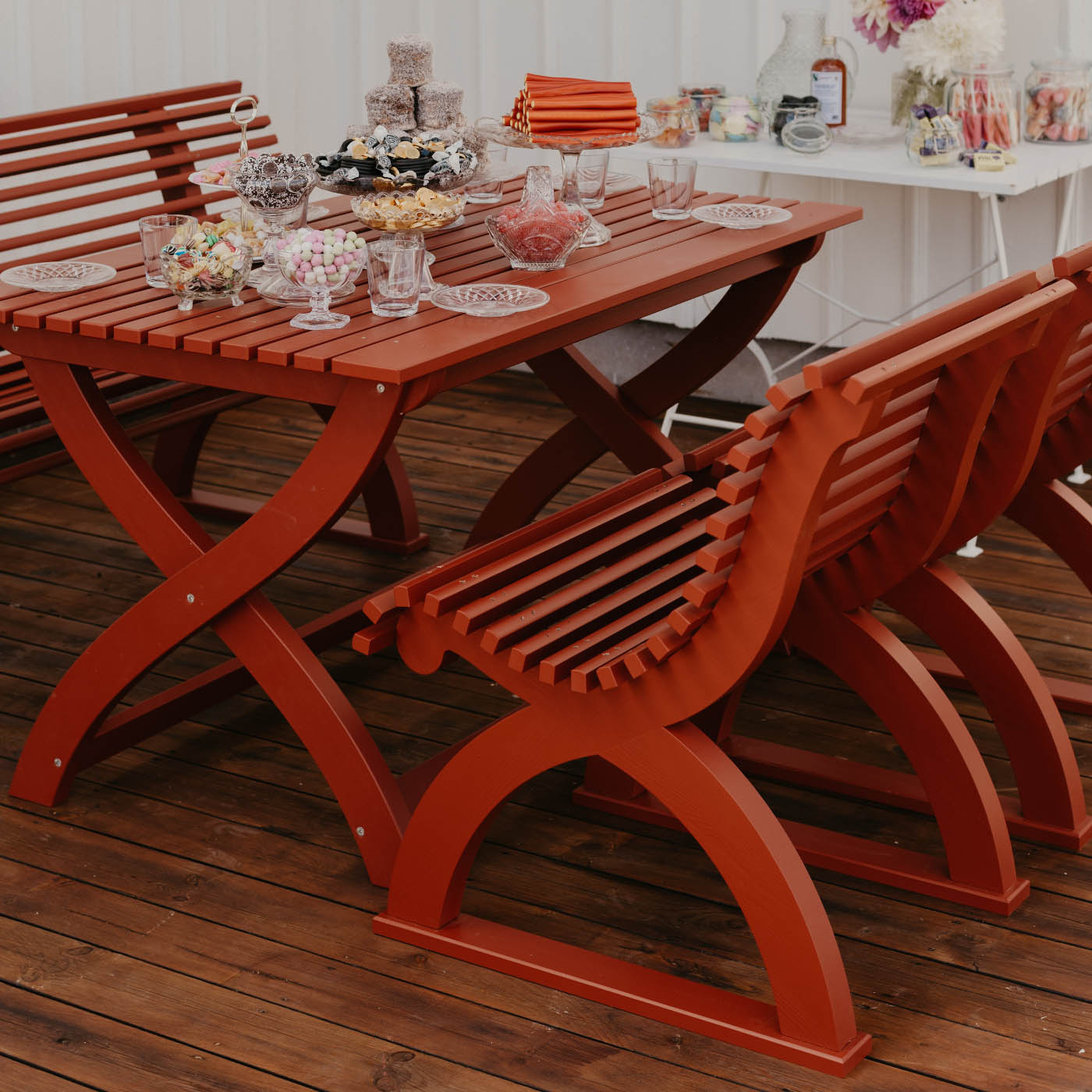 GARDEN TABLE ASTRID RED CARLSHAGA