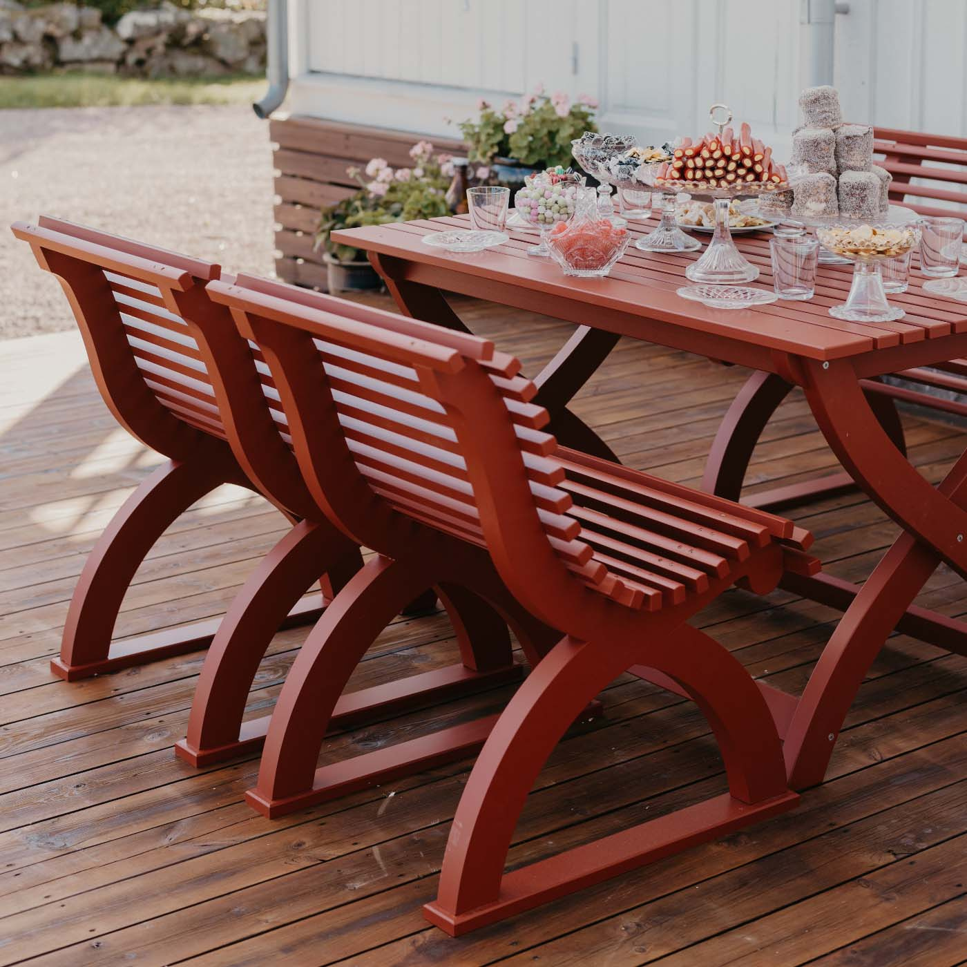 GARDEN CHAIR ASTRID RED CARLSHAGA