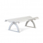GARDEN BENCH ASTRID WHITE 170 CM CARLSHAGA GARDEN BENCH ASTRID WHITE 170 CM CARLSHAGA
