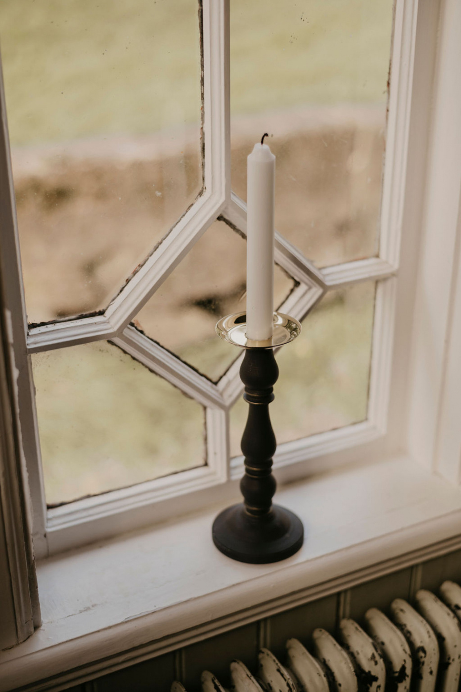 CANDLE HOLDER LOVISA TURN OF THE CENTURY BLACK CARLSHAGA