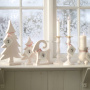 VINTAGE CHRISTMAS TREE STAINED WHITE SMALL VINTAGE CHRISTMAS TREE STAINED WHITE SMALL