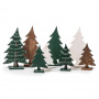 VINTAGE CHRISTMAS TREE STAINED WHITE SMALL VINTAGE CHRISTMAS TREE STAINED WHITE SMALL