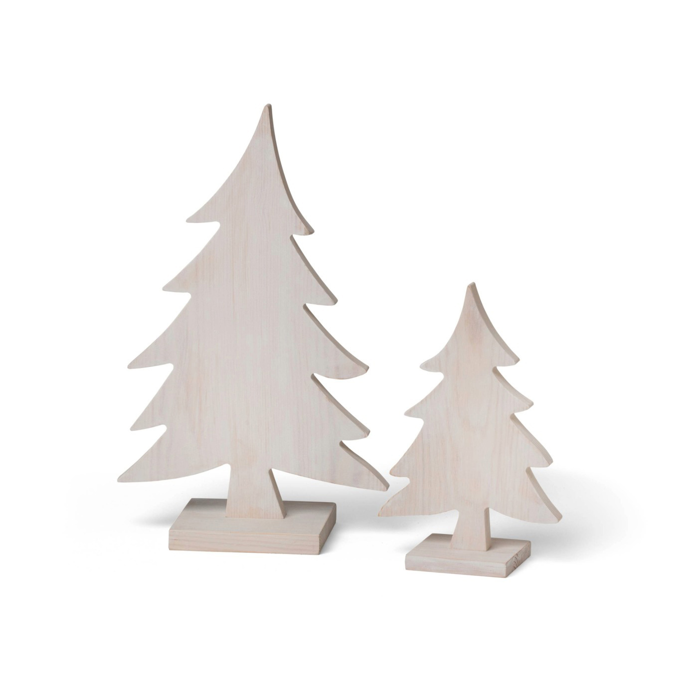 VINTAGE CHRISTMAS TREE STAINED WHITE LARGE