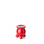 VINTAGE CANDLE HOLDER RED 5 cm VINTAGE CANDLE HOLDER RED 5 cm