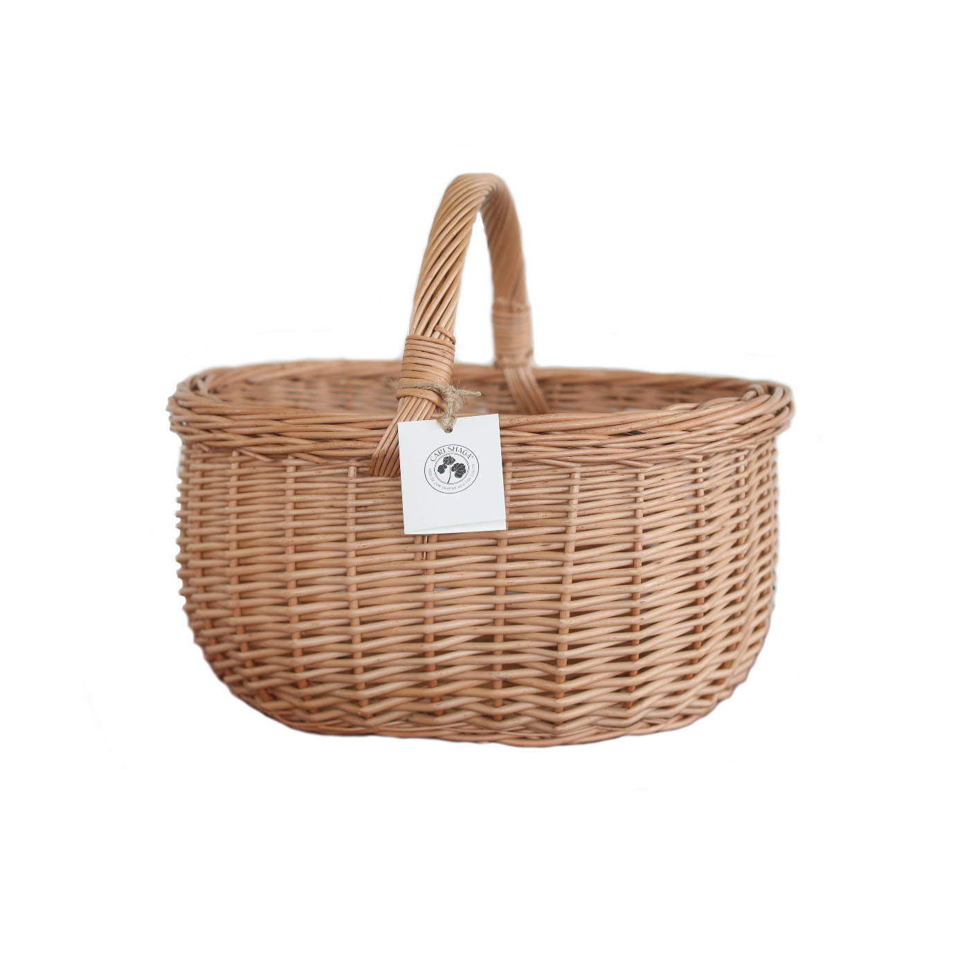 WILLOW BASKET ROUND LARGE