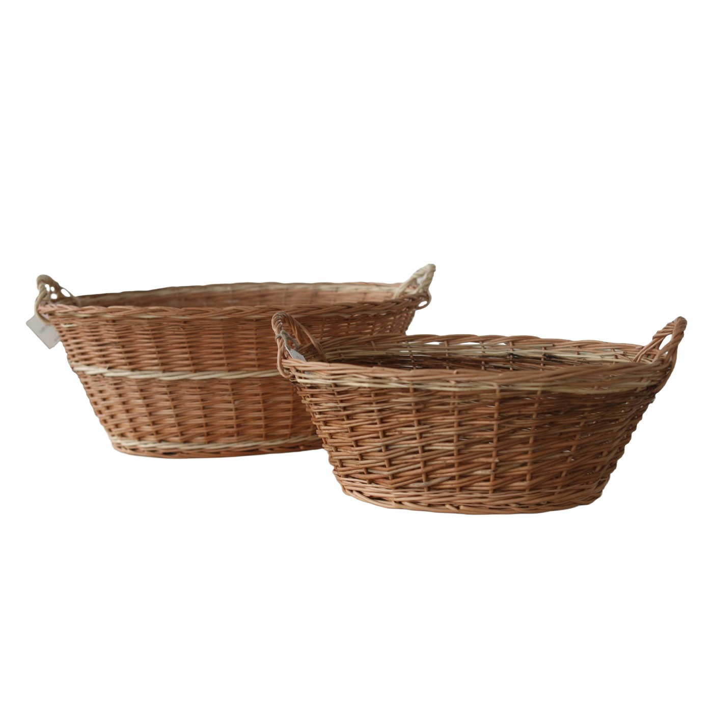 VINTAGE LAUNDRY BASKET IN WILLOW