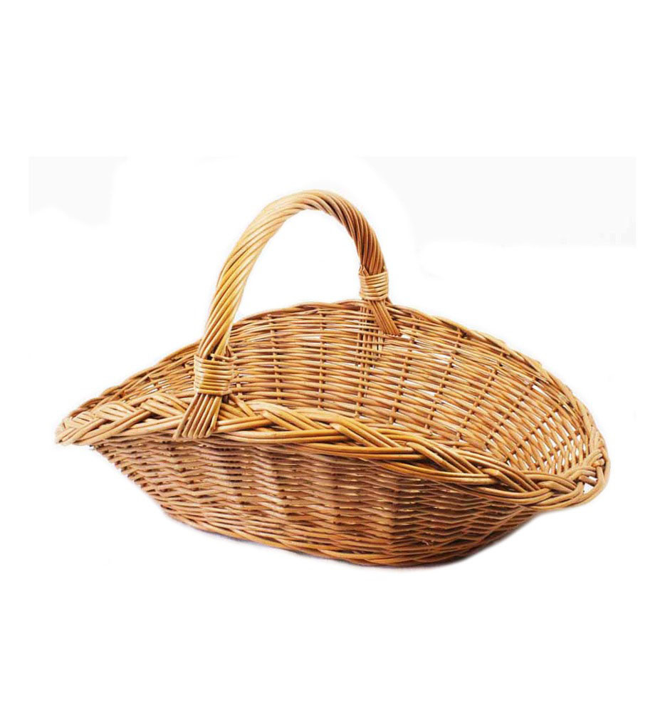 HARVEST BASKET IN WILLOW, LARGE