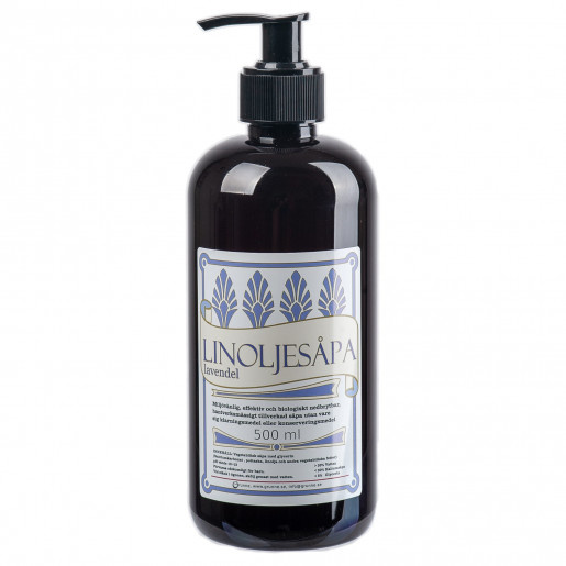 GRUNNE LINSEED SOAP PUMP BOTTLE, 0.5 LITERS