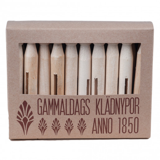 GRUNNE CLOTHESPINS IN WOOD, 20 PCS