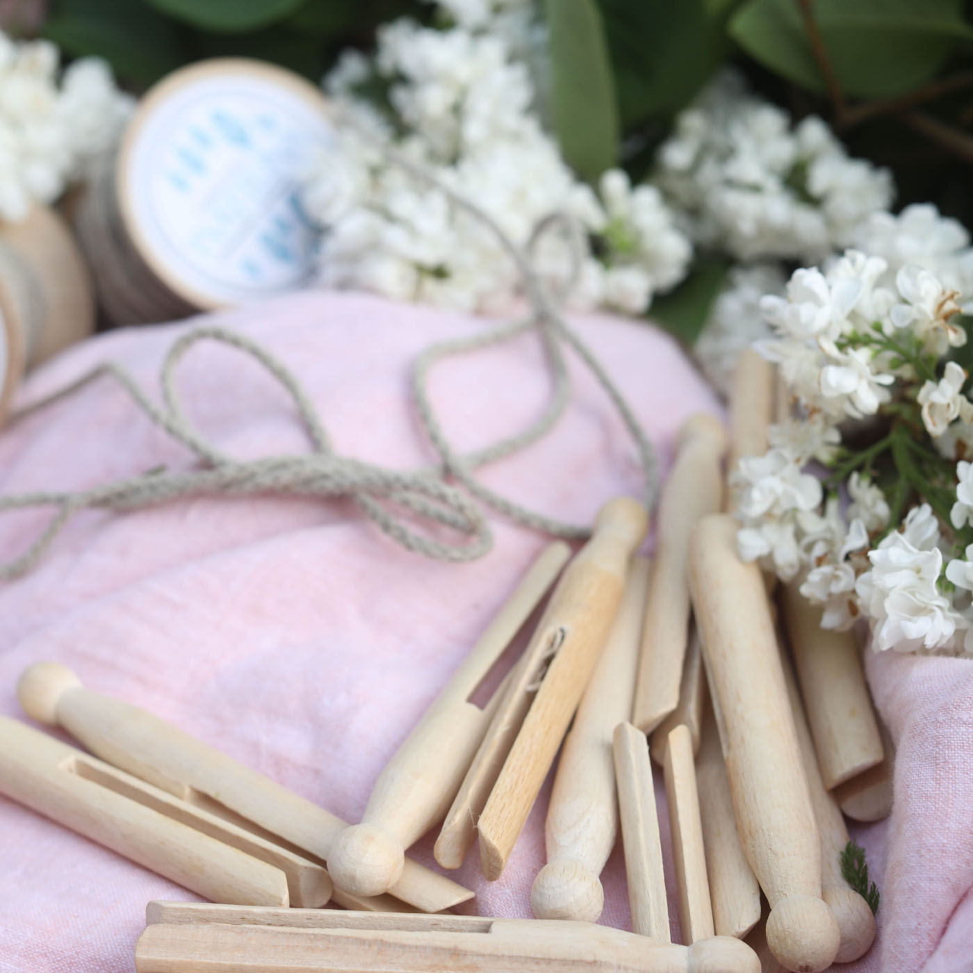 GRUNNE CLOTHESPINS IN WOOD, 20 PCS