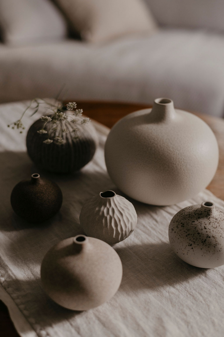 LINDFORM VASE BARI, XL CREAM WHITE